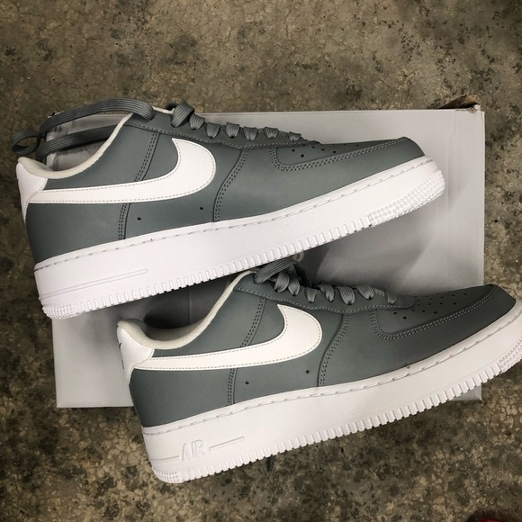 Nike Men's Air Force 1 '07 Particle Grey/White Shoes Men’s Size 9 NIB - Picture 8 of 12